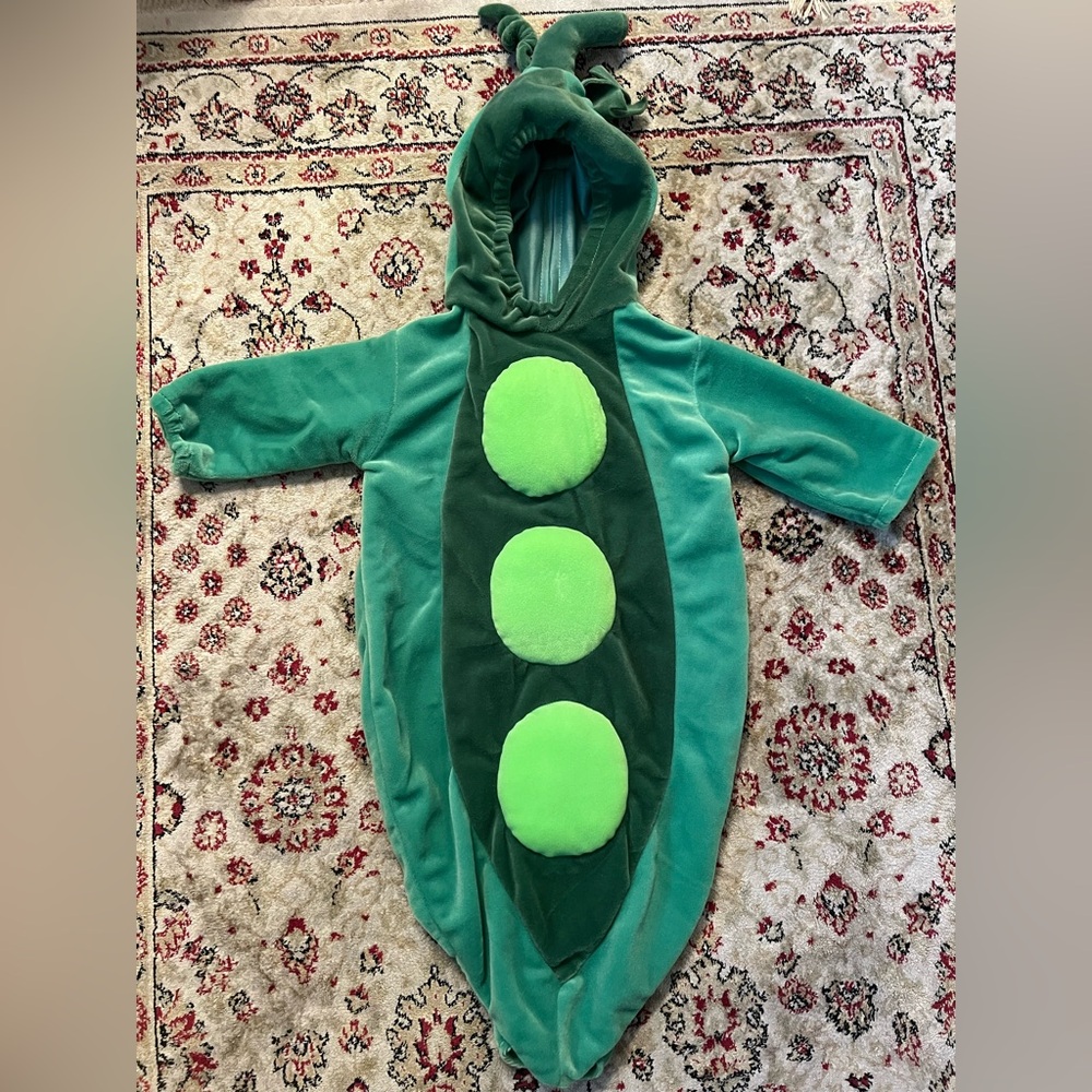 Miniwear Green Pea Costume for Kids 0-9 months